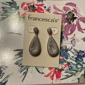 Francesca’s Crystal Drop Earrings